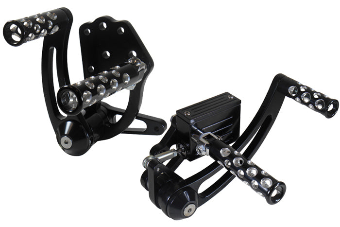 V-FACTOR BILLET FORWARD CONTROLS FOR BIG TWIN 4 SPEED & SOFTAIL