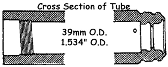 FORK SLIDER TUBES FOR BIG TWIN & SPORTSTER