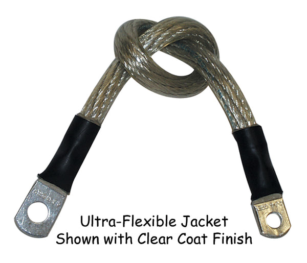 ULTRA-FLEXIBLE BATTERY CABLES FOR MOST MODELS - SPORTSTER 81/03 - CLEAR