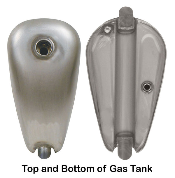 2.4 GALLON LOW TUNNEL BOBBER GAS TANK FOR CUSTOM USE