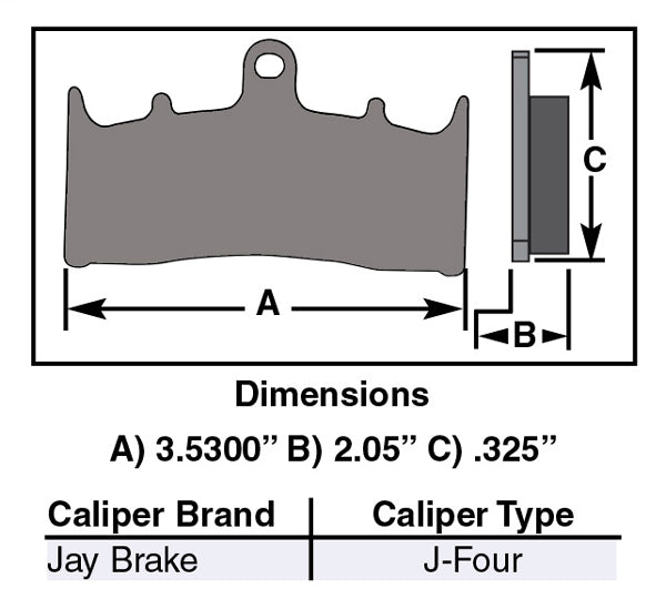 V-FACTOR BRAKE PADS FOR AFTERMARKET CALIPERS