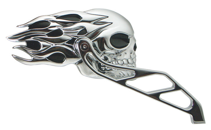 V-FACTOR FLAMING SKULL MIRRORS FOR ALL MODELS