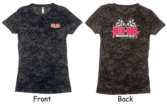 MID-USA WOMEN'S BURNOUT TEE