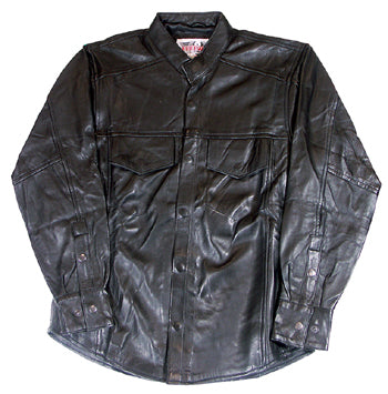 RIDERWARE LEATHER SHIRT JACKET