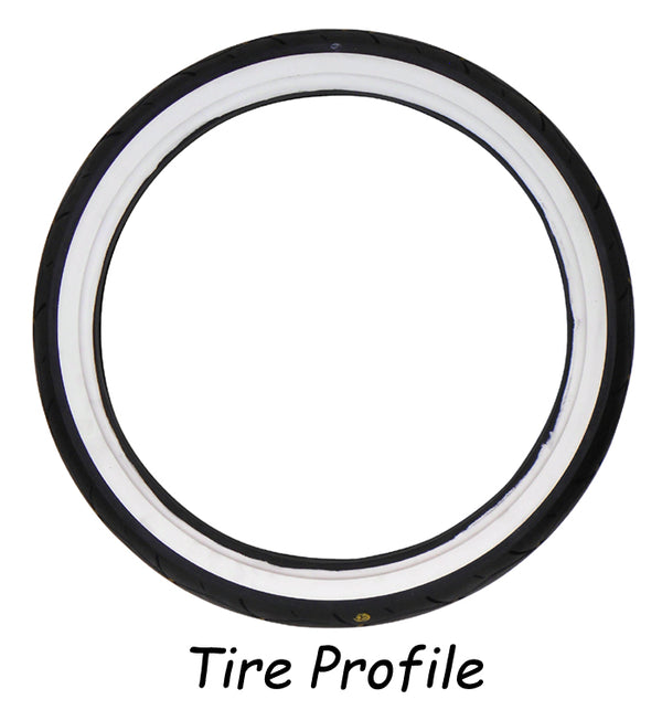 VEE RUBBER TWIN VRM-302 SERIES WHITE SIDEWALL TIRES