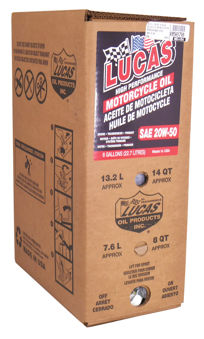 LUCAS OIL 6 GALLON BOX